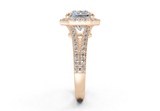 Essira Radiant Square Diamond Engagement Ring