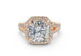 Essira Radiant Square Diamond  Engagement Ring