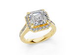 Nevaeh Asscher Diamond  Engagement Ring