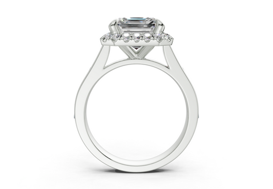 Nevaeh Asscher Diamond Engagement Ring