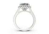 Nevaeh Asscher Diamond  Engagement Ring