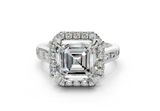 Nevaeh Asscher Diamond  Engagement Ring