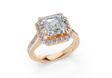 Nevaeh Asscher Diamond Engagement Ring