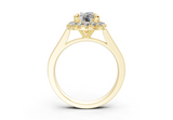 Nevaeh Elongated Cushion Diamond  Engagement Ring