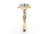 Nevaeh Elongated Cushion Diamond  Engagement Ring