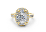 Nevaeh Elongated Cushion Diamond  Engagement Ring