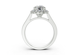 Nevaeh Elongated Cushion Diamond  Engagement Ring