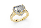 Nevaeh Heart Diamond Engagement Ring