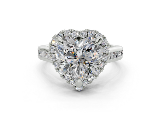 Nevaeh Heart Diamond  Engagement Ring