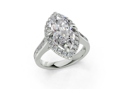 Nevaeh Marquise Diamond  Engagement Ring