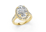 Nevaeh Oval Diamond  Engagement Ring