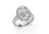 Nevaeh Oval Diamond  Engagement Ring