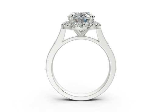 Nevaeh Oval Diamond Engagement Ring