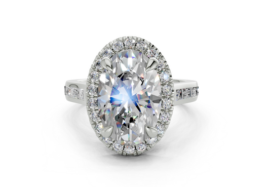 Nevaeh Oval Diamond  Engagement Ring