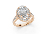 Nevaeh Oval Diamond  Engagement Ring