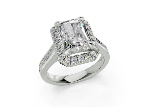 Nevaeh Radiant Diamond  Engagement Ring