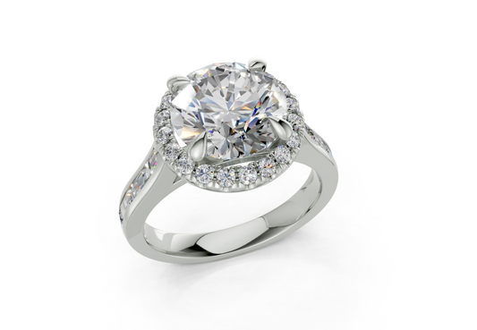 Nevaeh Round Diamond  Engagement Ring