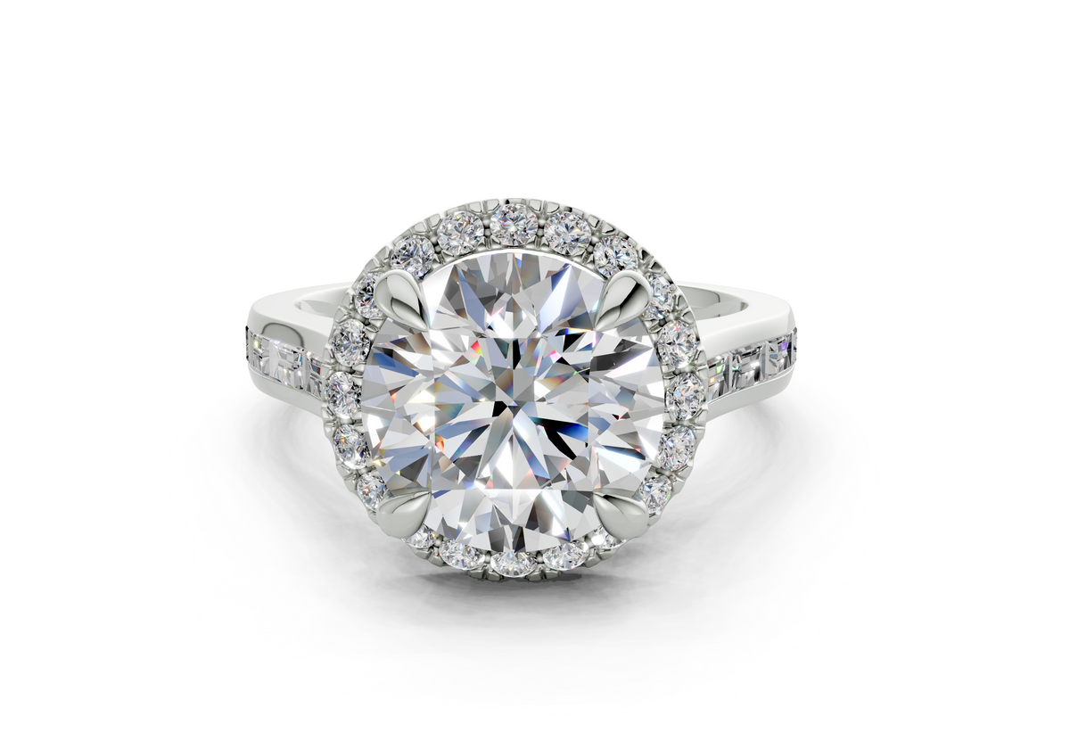 Nevaeh Round Diamond  Engagement Ring