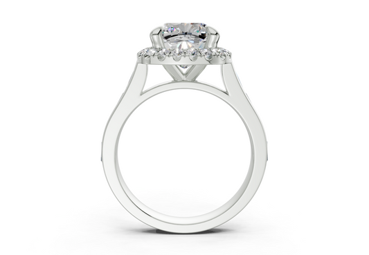 Nevaeh Cushion Square Diamond Engagement Ring