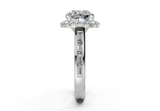 Nevaeh Cushion Square Diamond Engagement Ring