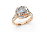 Nevaeh Cushion Square Diamond  Engagement Ring