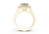 Nevaeh Radiant Square Diamond Engagement Ring