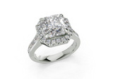 Nevaeh Radiant Square Diamond Engagement Ring