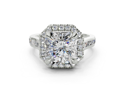 Nevaeh Radiant Square Diamond Engagement Ring