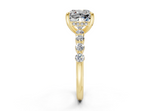 Damira Cushion Square Diamond  Engagement Ring