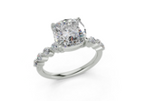 Damira Cushion Square Diamond Engagement Ring