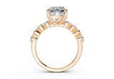 Damira Cushion Square Diamond  Engagement Ring