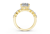 Damira Radiant Square Diamond  Engagement Ring