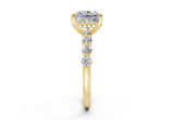 Damira Radiant Square Diamond  Engagement Ring