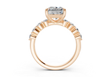 Damira Radiant Square Diamond  Engagement Ring