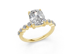 Damira Elongated Cushion Diamond Engagement Ring