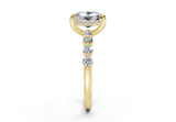 Damira Elongated Cushion Diamond  Engagement Ring