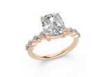 Damira Elongated Cushion Diamond  Engagement Ring