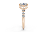 Damira Elongated Cushion Diamond Engagement Ring