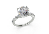 Damira Round Diamond  Engagement Ring