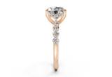 Damira Round Diamond Engagement Ring