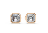 Classic Manhattan Asscher Diamond Bezel Studs (1.5 Carat Total Wt.)