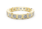 Petite Elysees Asscher Classic Eternity Bands