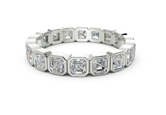 Petite Elysees Asscher Classic Eternity Bands