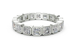 Petite Elysees Asscher Classic Eternity Bands