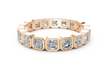 Petite Elysees Asscher Classic Eternity Bands