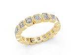 Petite Elysees Asscher Classic Eternity Bands