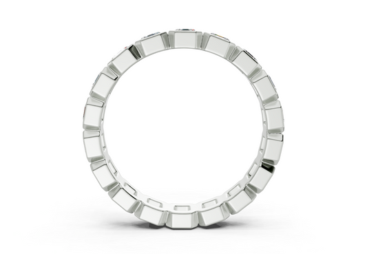 Petite Elysees Asscher Classic Eternity Bands 1½ Carat Total Wt.