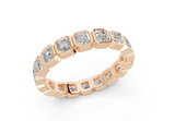 Petite Elysees Asscher Classic Eternity Bands