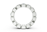 Elysees Asscher Classic Eternity Bands 4 Carat Total Wt.