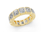 Elysees Asscher Classic Eternity Bands 6½ Carat Total Wt.